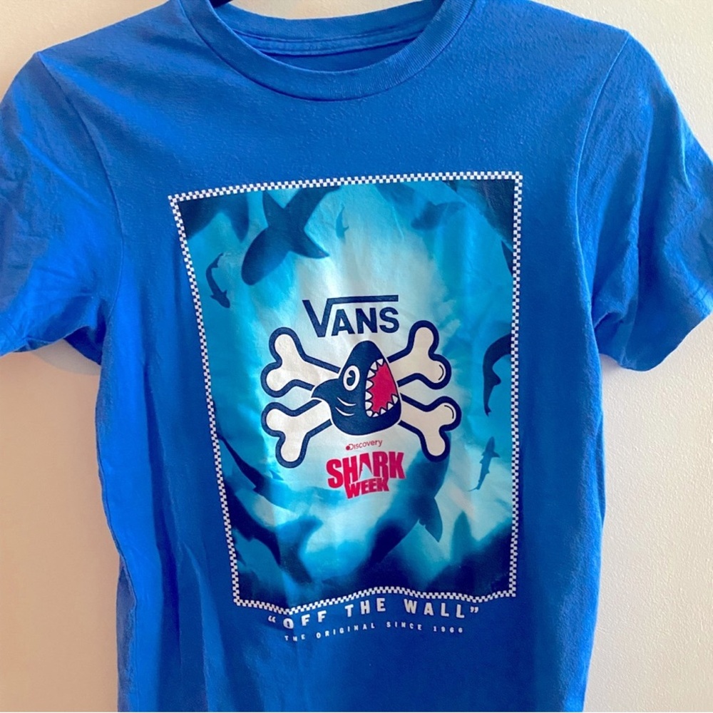 Vans Kids Blue Shark Week Tee